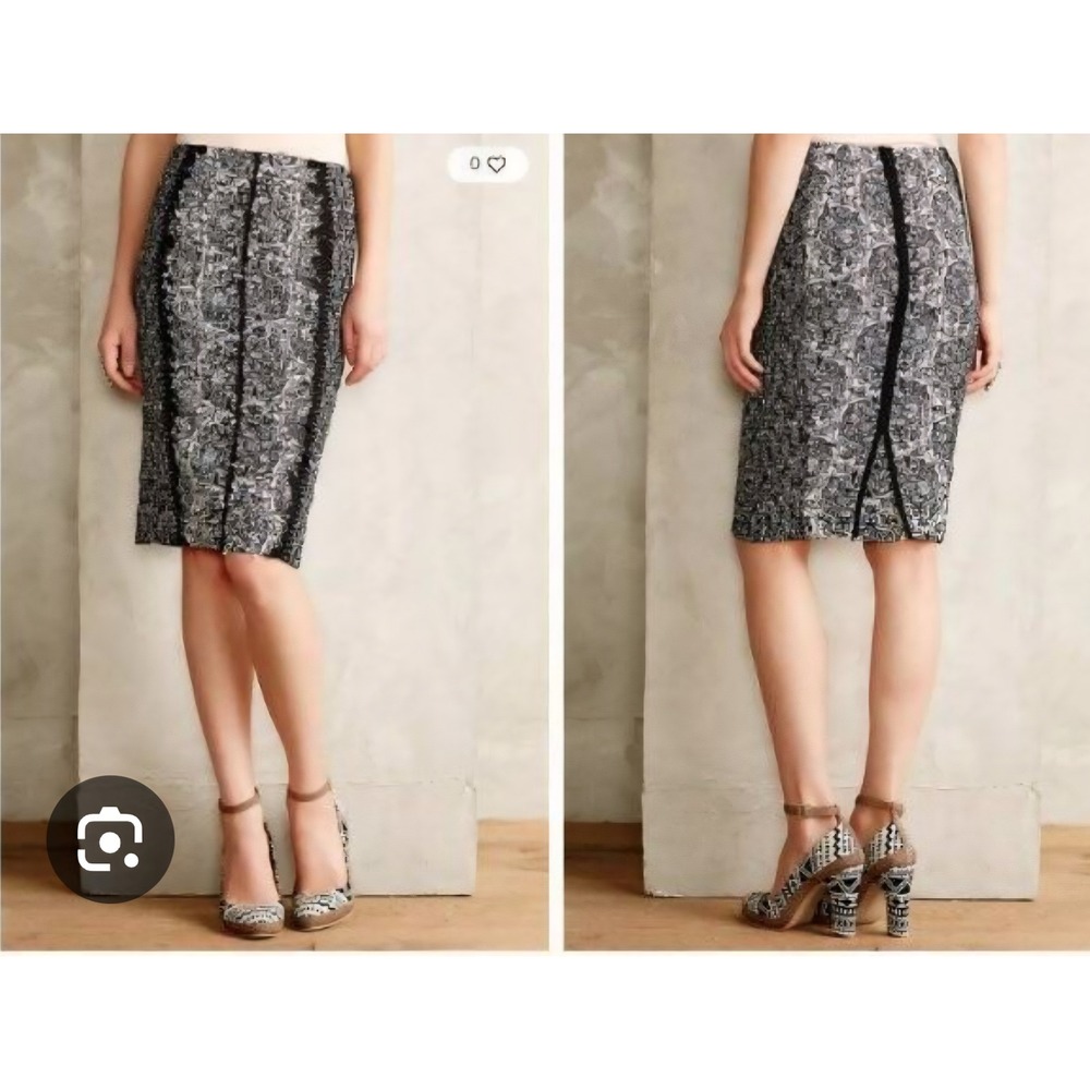 Beguile by Byron Lars Pencil Skirt Womens 2 Black White  NWT‎
